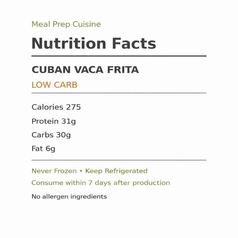 Low Carb Cuban Vaca Frita