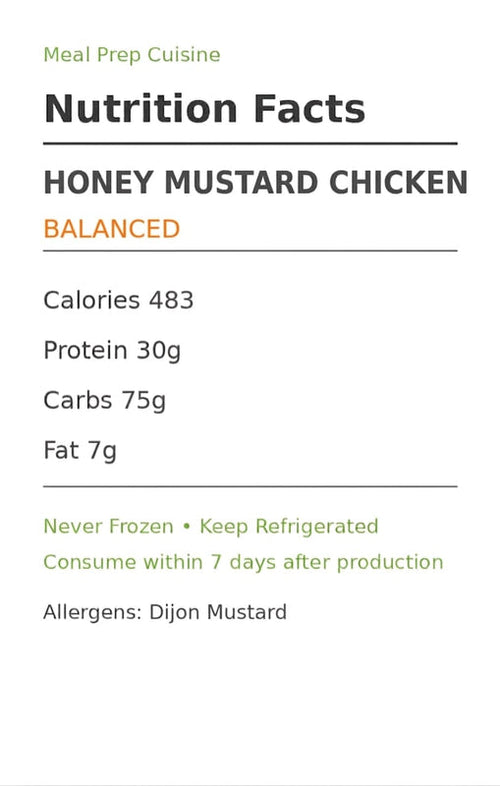 Balanced Honey Mustard Chicken - Extra Protein