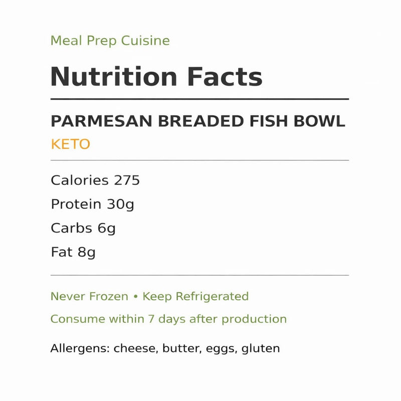 Keto Parmesan Breaded Fish - Extra Protein