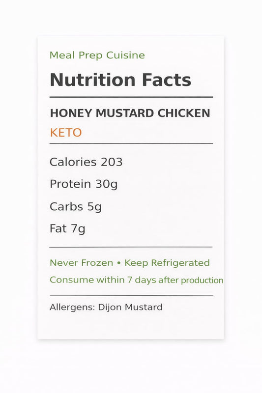 Keto Honey Mustard Chicken - Extra Protein