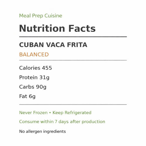 Balanced Cuban Vaca Frita